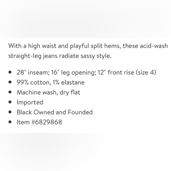 NWT Good American Good Curve Straight Jeans - Picture 8 of 8